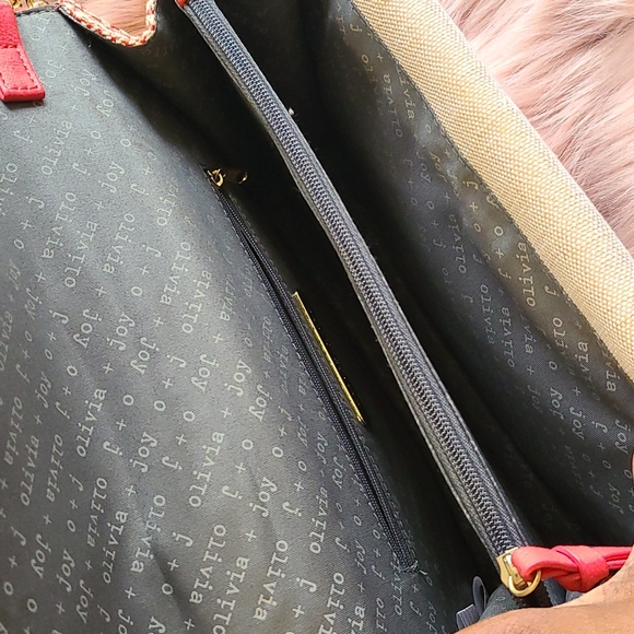 Olivia&Joy Coral and Beige Pocketbook - Picture 6 of 8